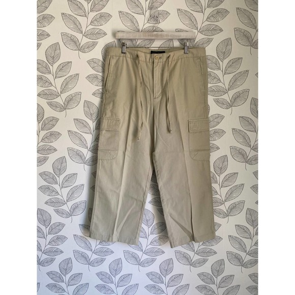 Kenneth Cole Tan Cargo Pants, Size S - Picture 1 of 3